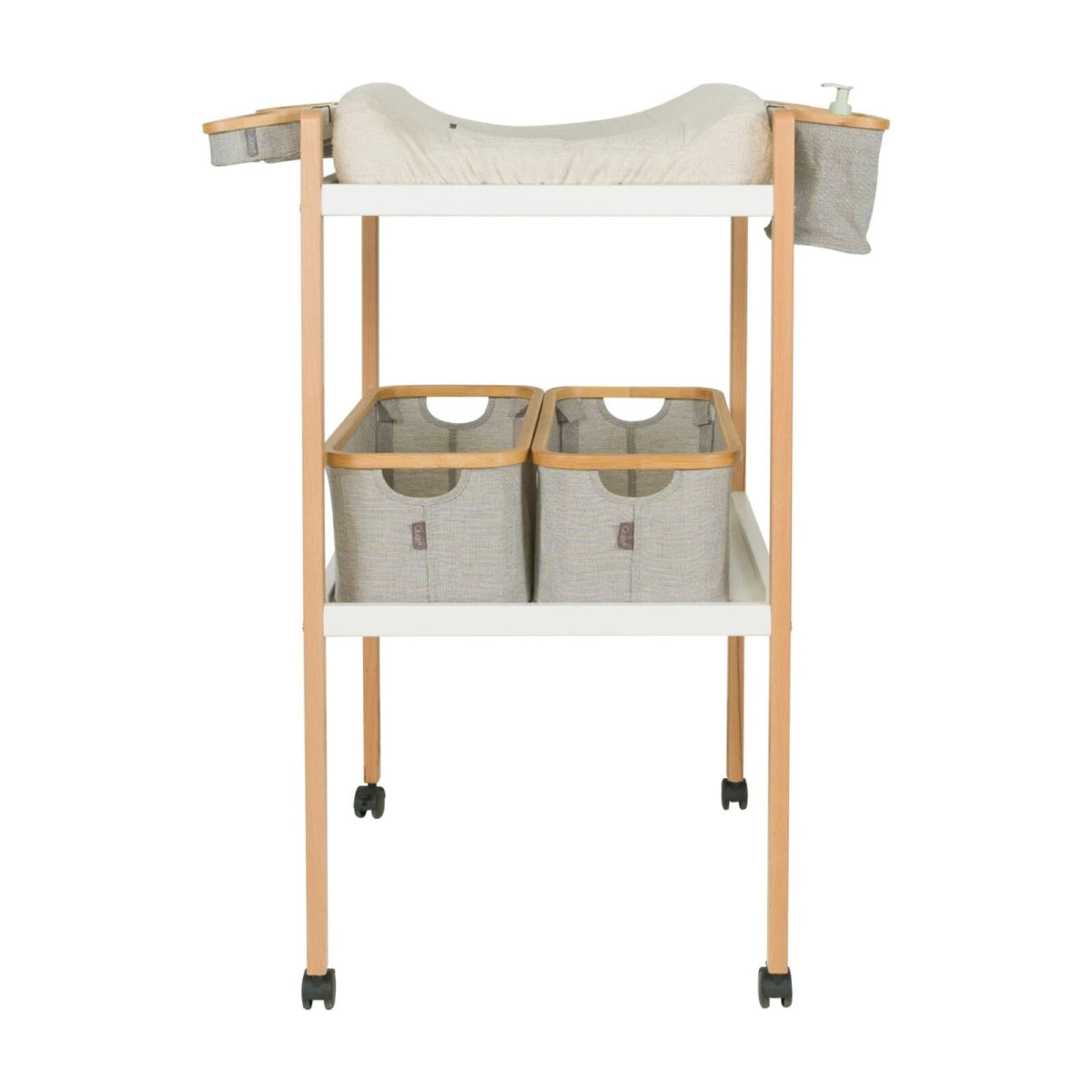Luiertafel Mori - Wit/Naturel