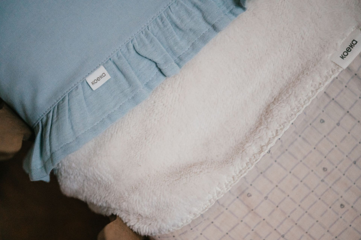 Wiegdeken Teddy Lind - Warm White