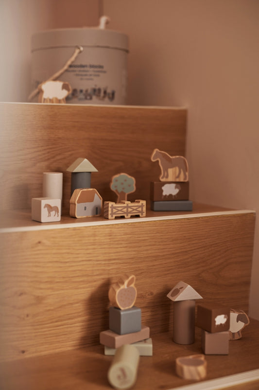 Houten Blokken Set Farm