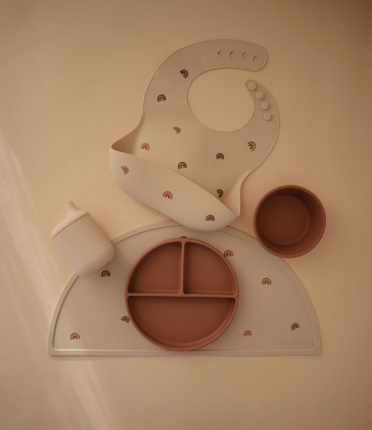 Silicone Bib - Rainbow