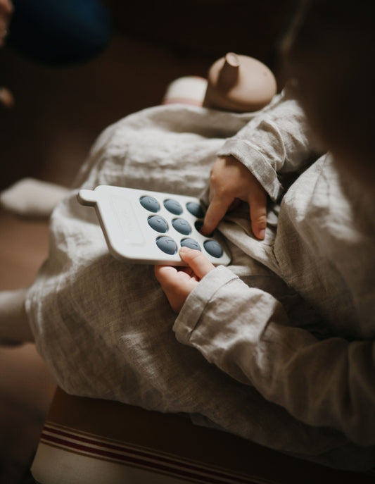 Press-Toy Cellphone - Cambridge Blue