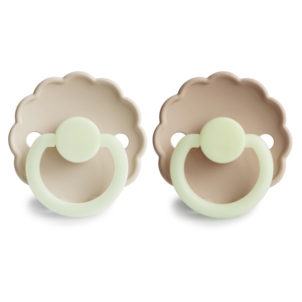 Daisy Night - Silicone - Croissant/ Cream T1 (2-pack) 0 - 6m