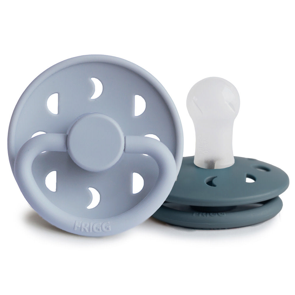 Moon - Silicone - Powder Blue/Slate T1 (2-pack) 0 - 6m