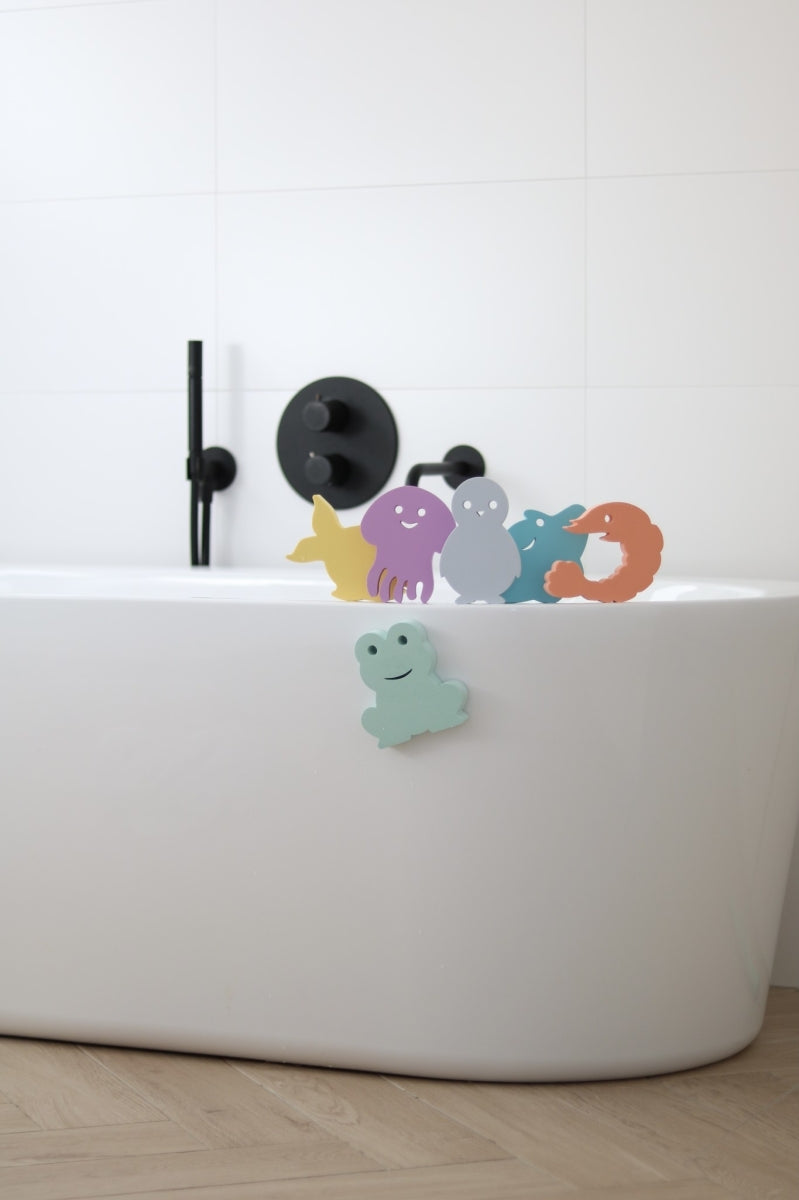 6 Foam Badspeeltjes Waterfun Jumbo
