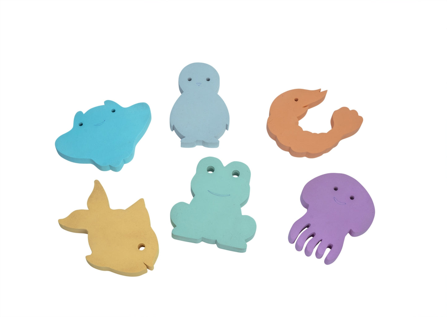 6 Foam Badspeeltjes Waterfun Jumbo