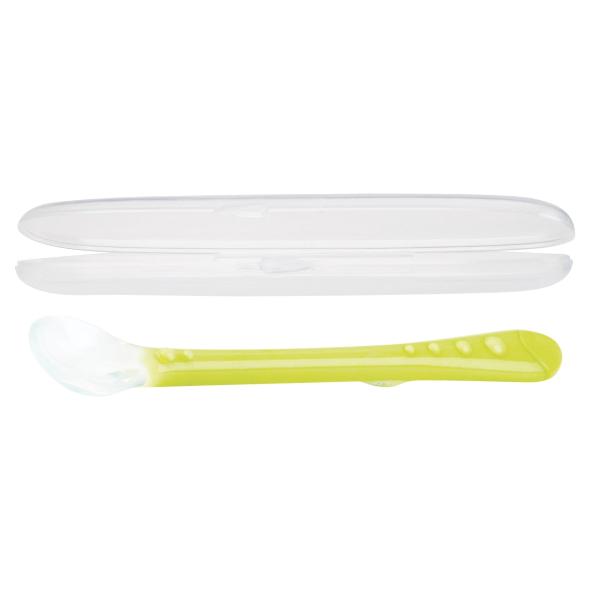 Zachte lepel uit silicone - 6m+ - Groen