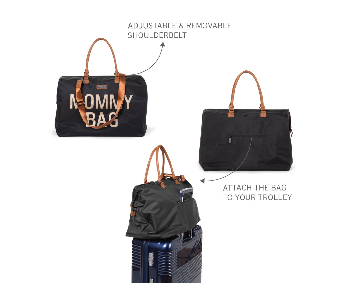 Mommy Bag ® Verzorgingstas - Zwart Goud