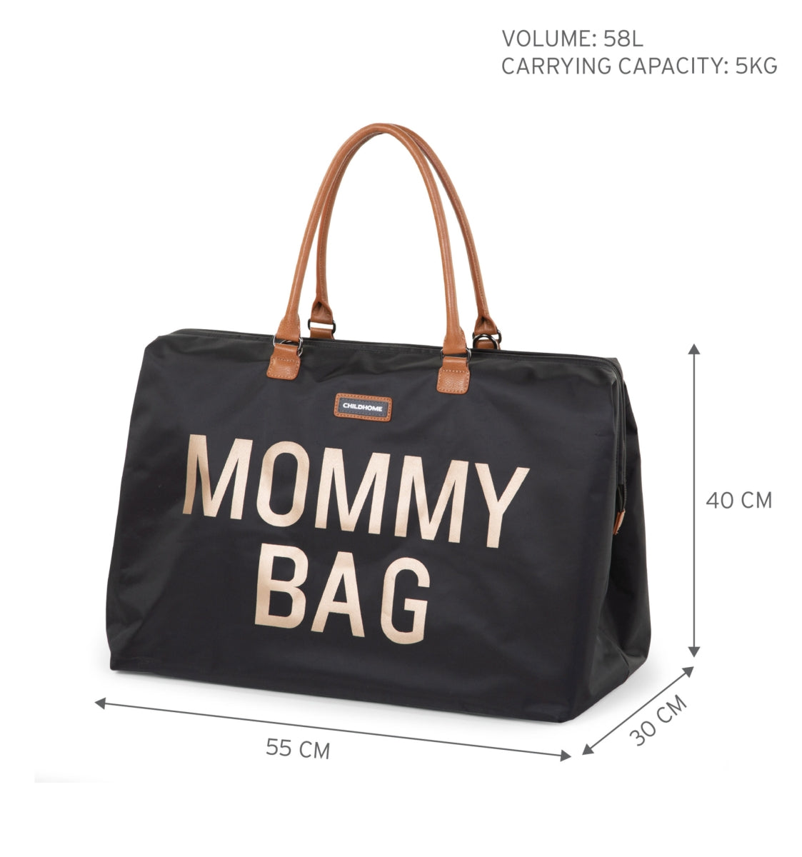 Mommy Bag ® Verzorgingstas - Zwart Goud