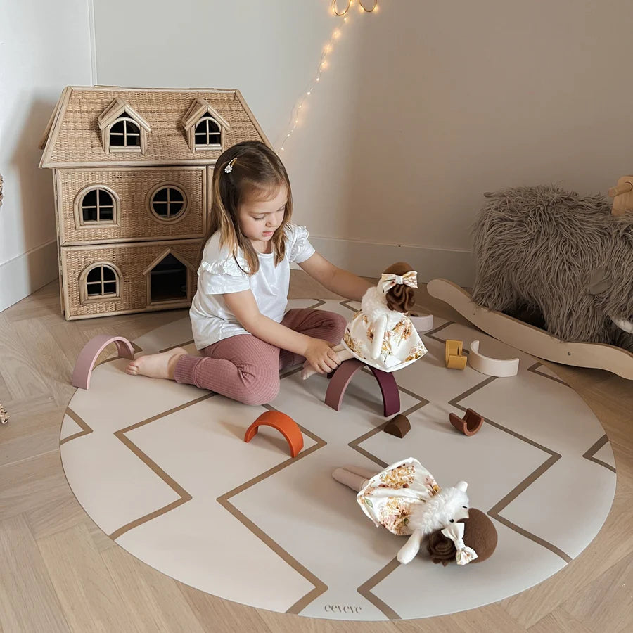 Round Splash Mat Beni - Autumn Gold