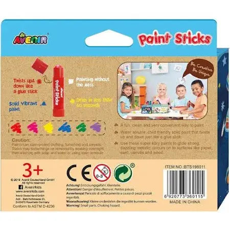 Paint Sticks - 6 metallic kleuren, 3+