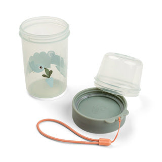 2-way snack container L Croco - Green