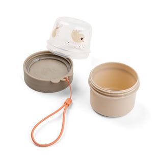 2-way snack container S Birdee - Sand