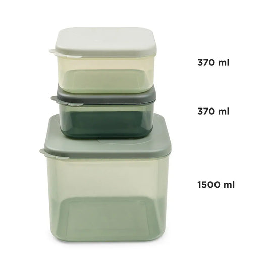 Food storage container set Elphee L - Green