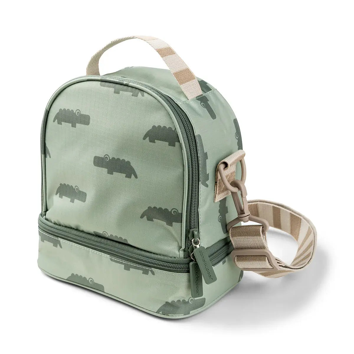 Kids thermo lunch bag Croco - Green