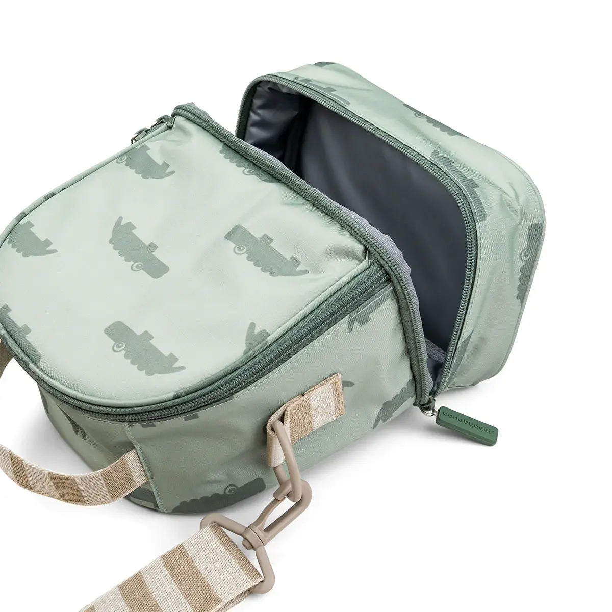 Kids thermo lunch bag Croco - Green