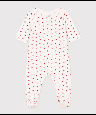 Pyjama Red Hearts Small