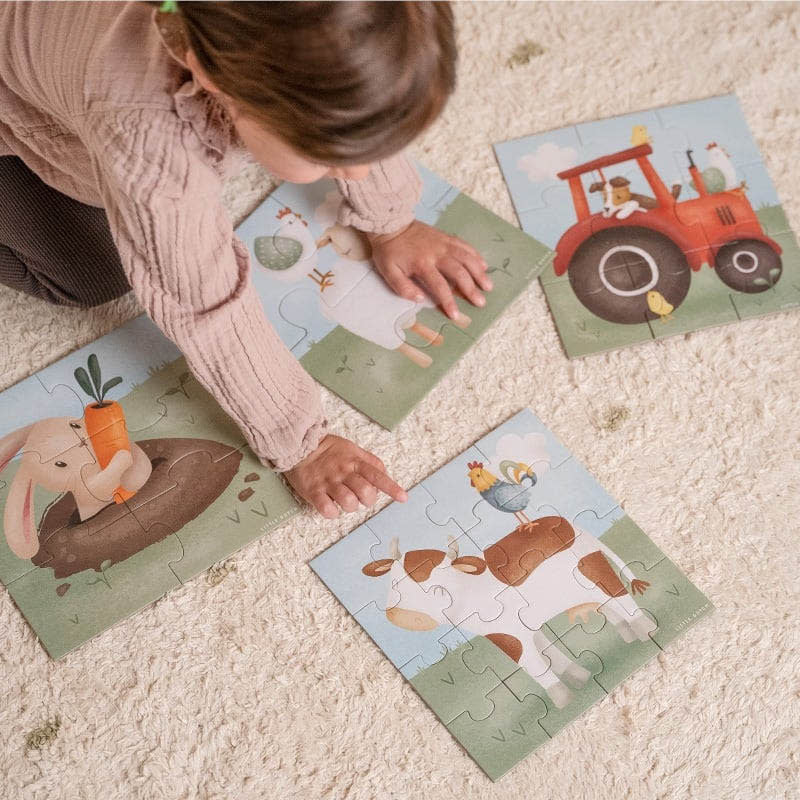 4 in 1 puzzel Little Farm