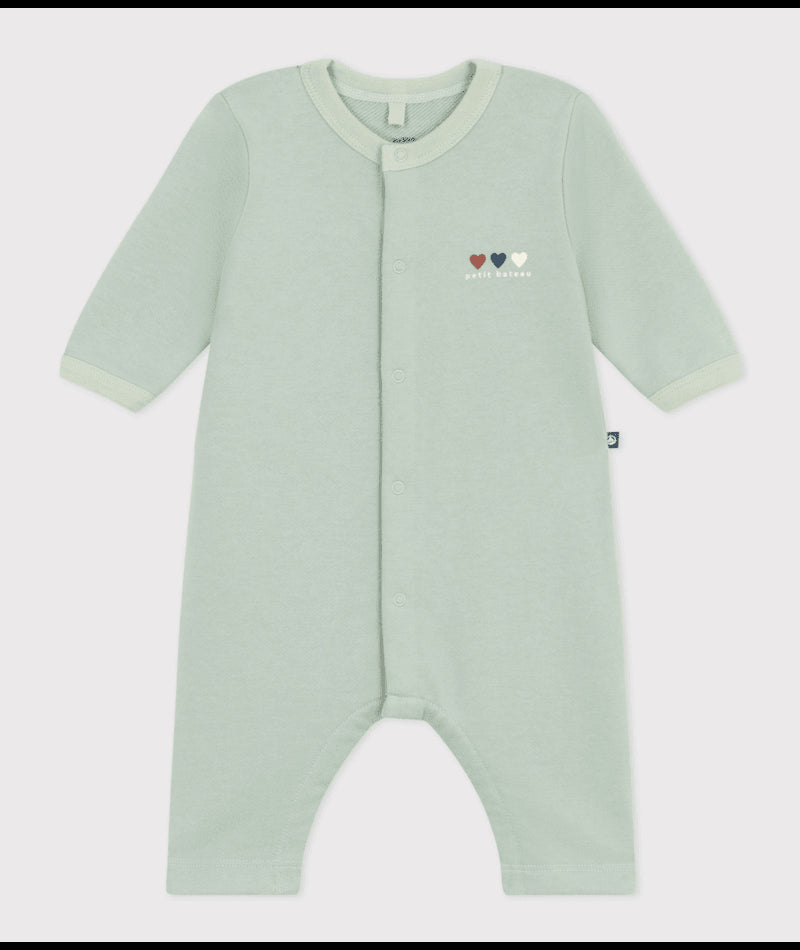 Onesie Green 3 hearts