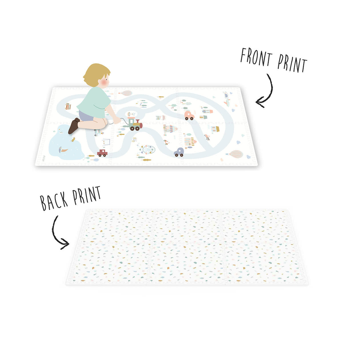 Puzzle Mat - Village/Terrazzo