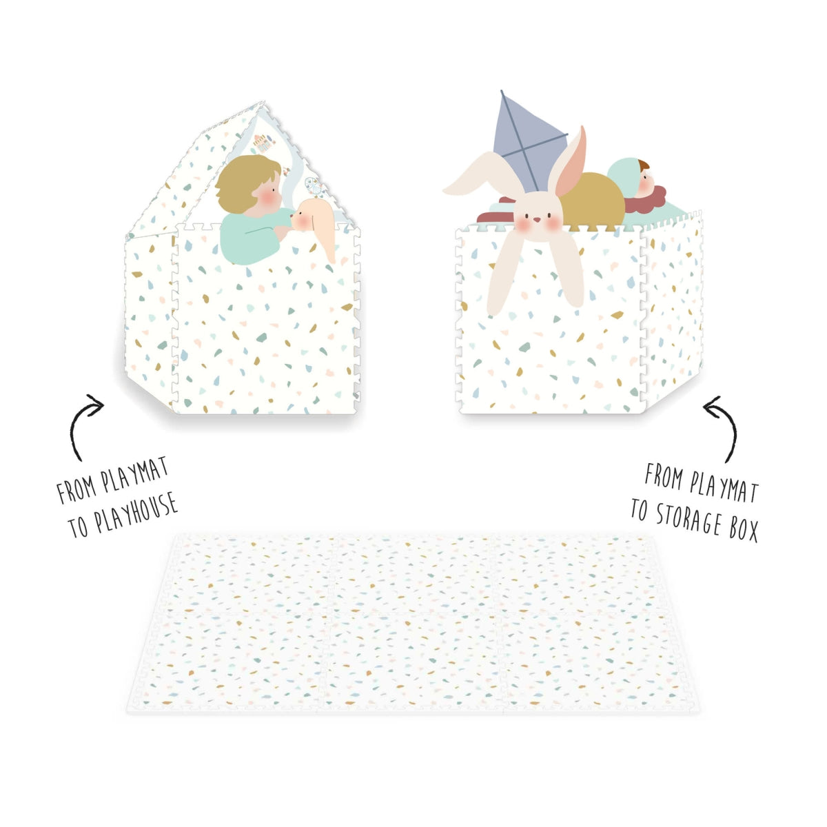 Puzzle Mat - Village/Terrazzo