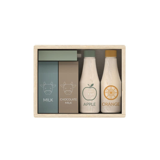 Levensmiddelen in houten box