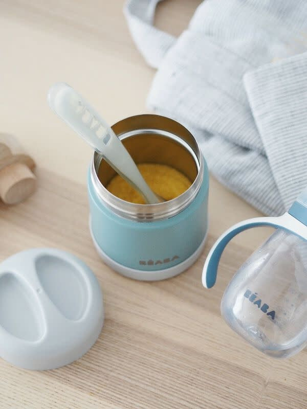 RVS thermo-portie 300ml (light mist/eucalyptus groen)