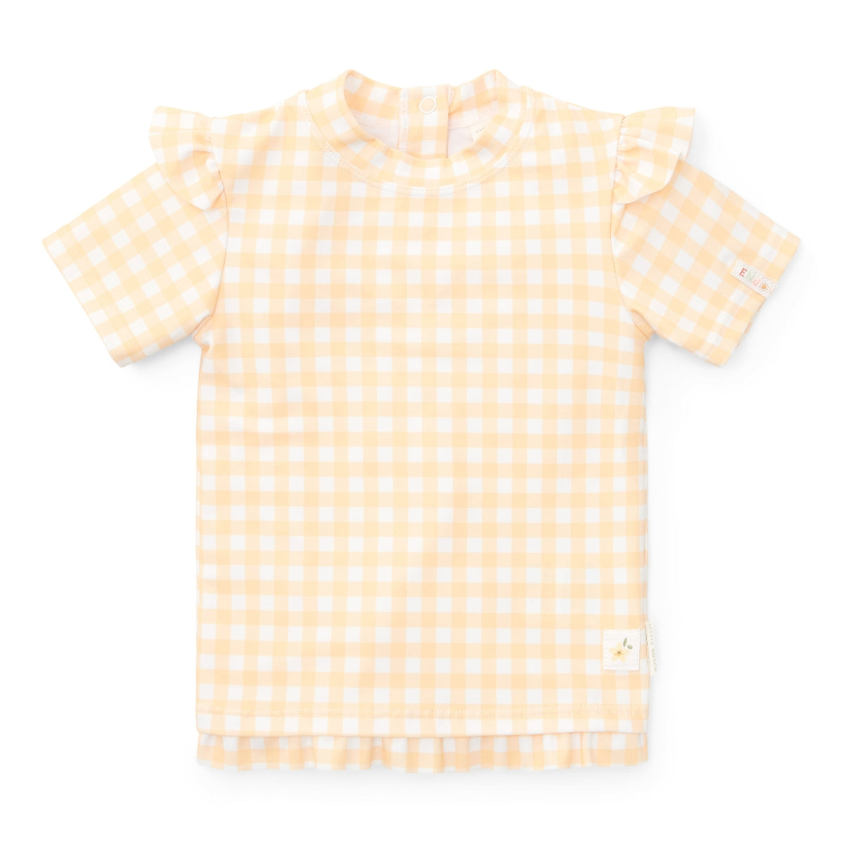 Swim T-Shirt - Yellow Check