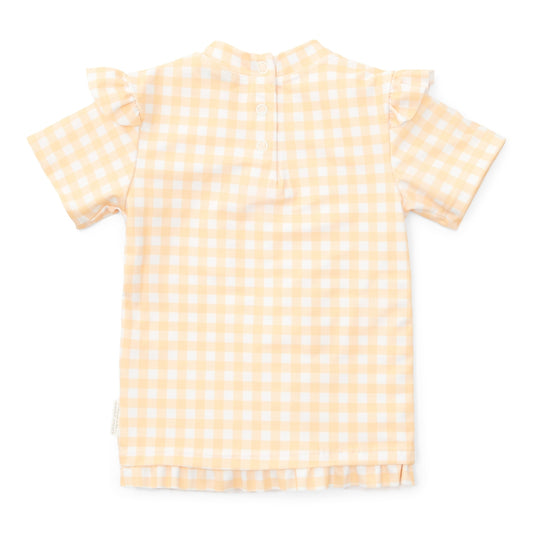 Swim T-Shirt - Yellow Check