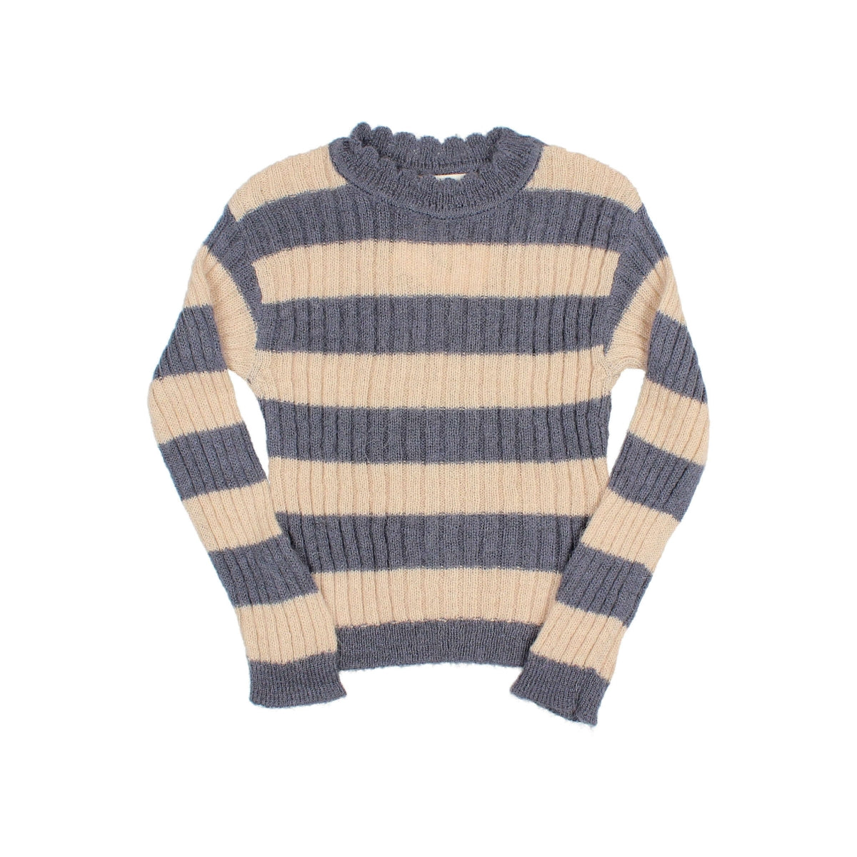 Rib Bands Jumper - Antic Blue