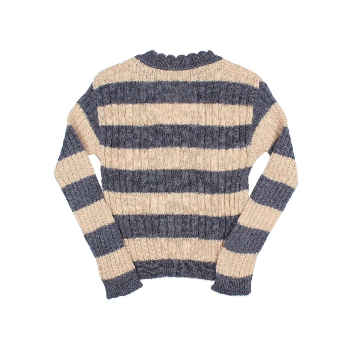 Rib Bands Jumper - Antic Blue