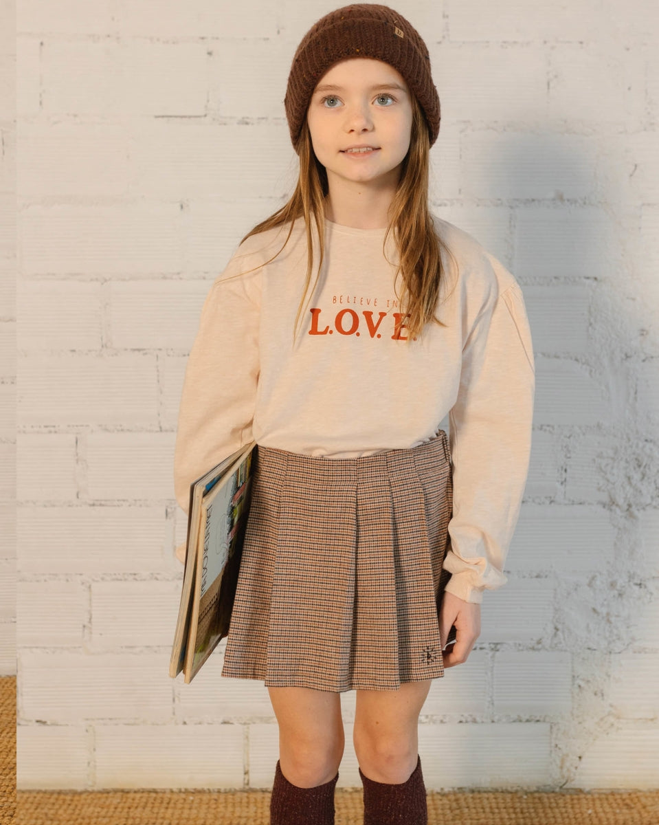 Love T-Shirt - Cream Pink