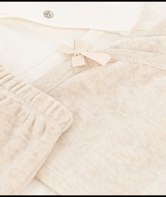 Vierdelige katoenen set voor baby's