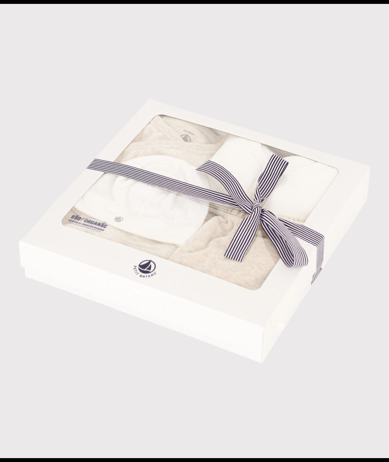 Vierdelige katoenen set voor baby's