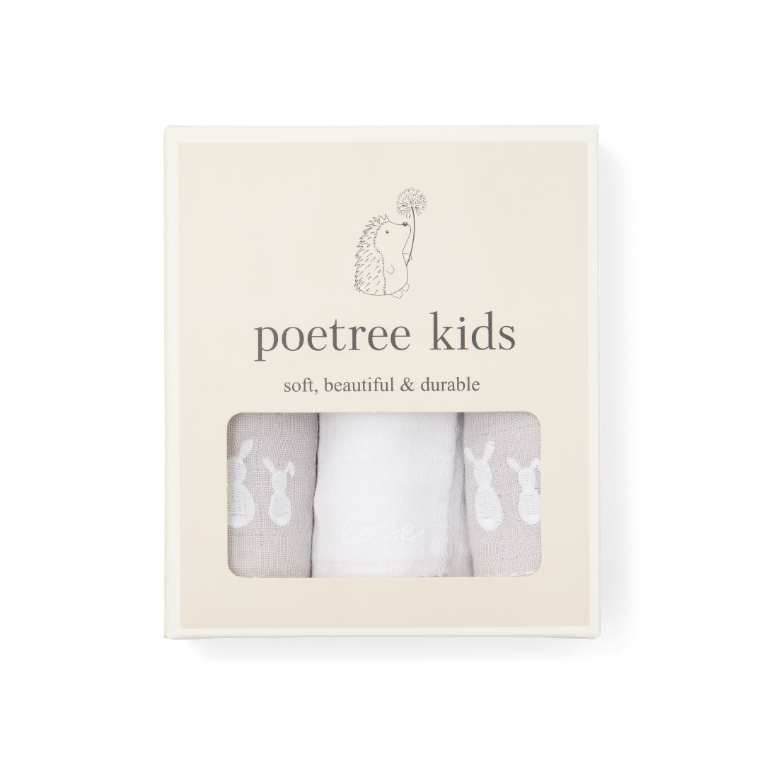 Hydrofiele doeken - Grey (3-pack)