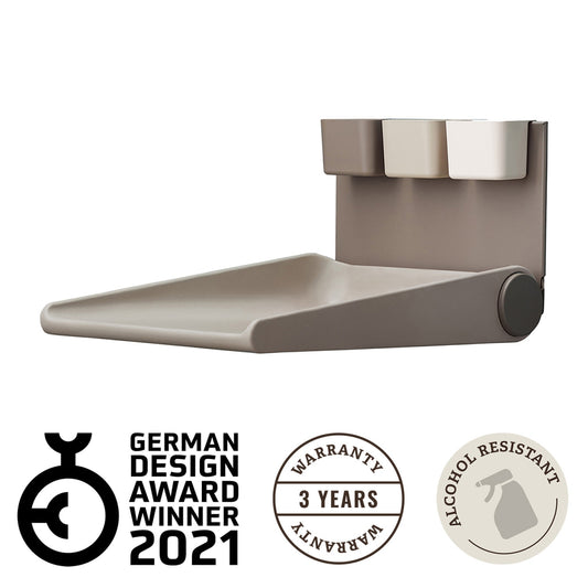 Wally Wall mount changing table - Cappuccino
