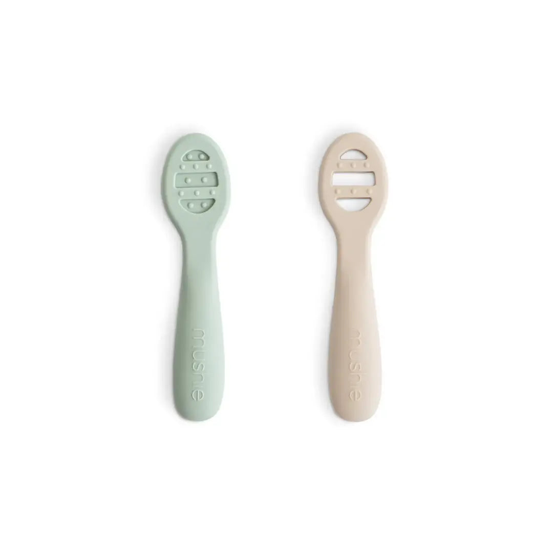 First Feeding Baby Spoon - Shifting Sand/Cambridge Blue