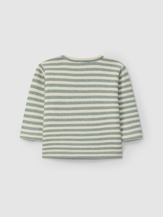 Stripes Sweatshirt Petrol Blue