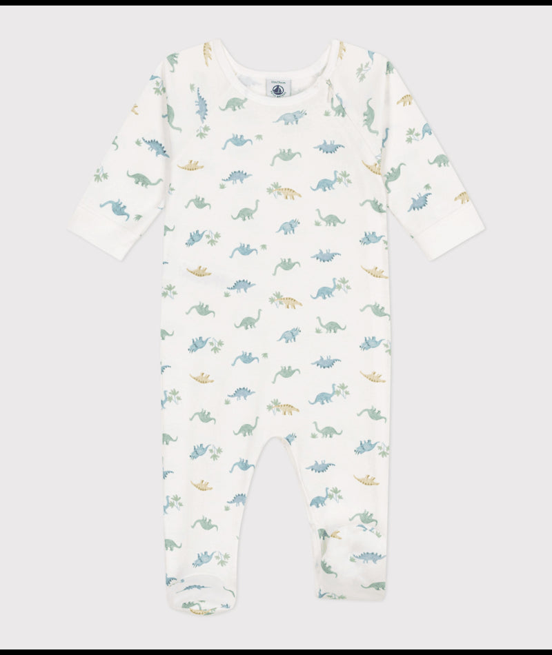 Katoenen pyjama met dinosaurusprint