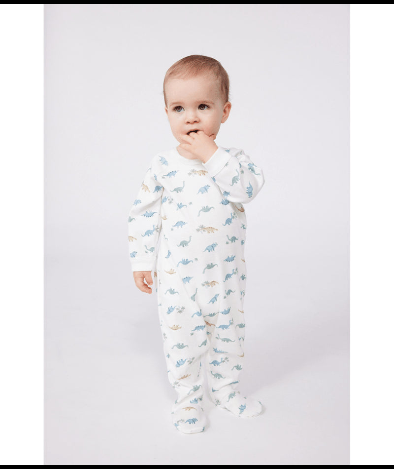 Katoenen pyjama met dinosaurusprint