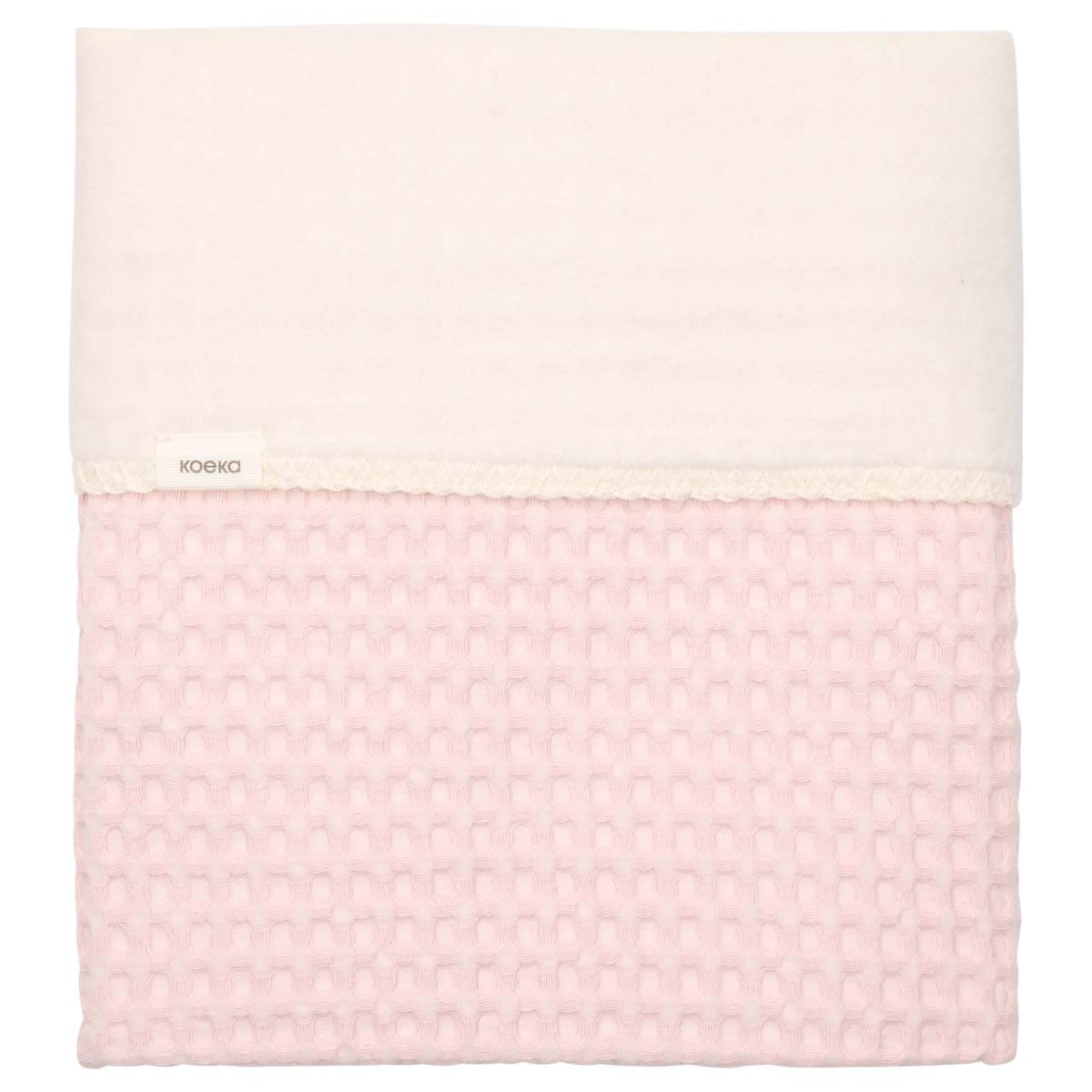 Wiegdeken cotton fleece wafel Amsterdam - Cotton Candy