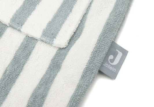 Badponcho Stripe Terry Sea Green