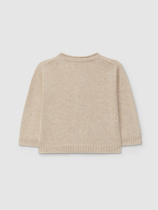 Knitted cardigan - Beige
