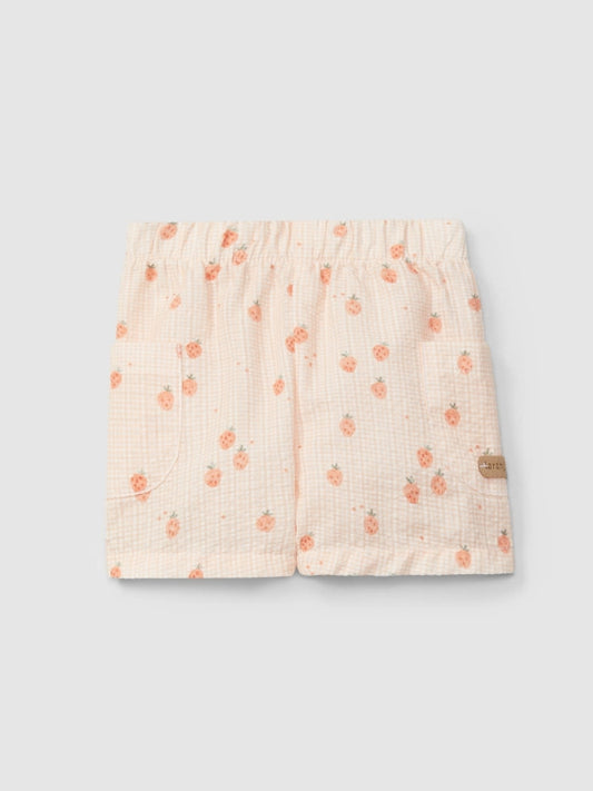 Shorts strawberry print - Light Orange