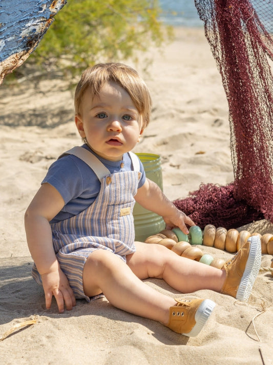 Dungaree Shorts - Indigo