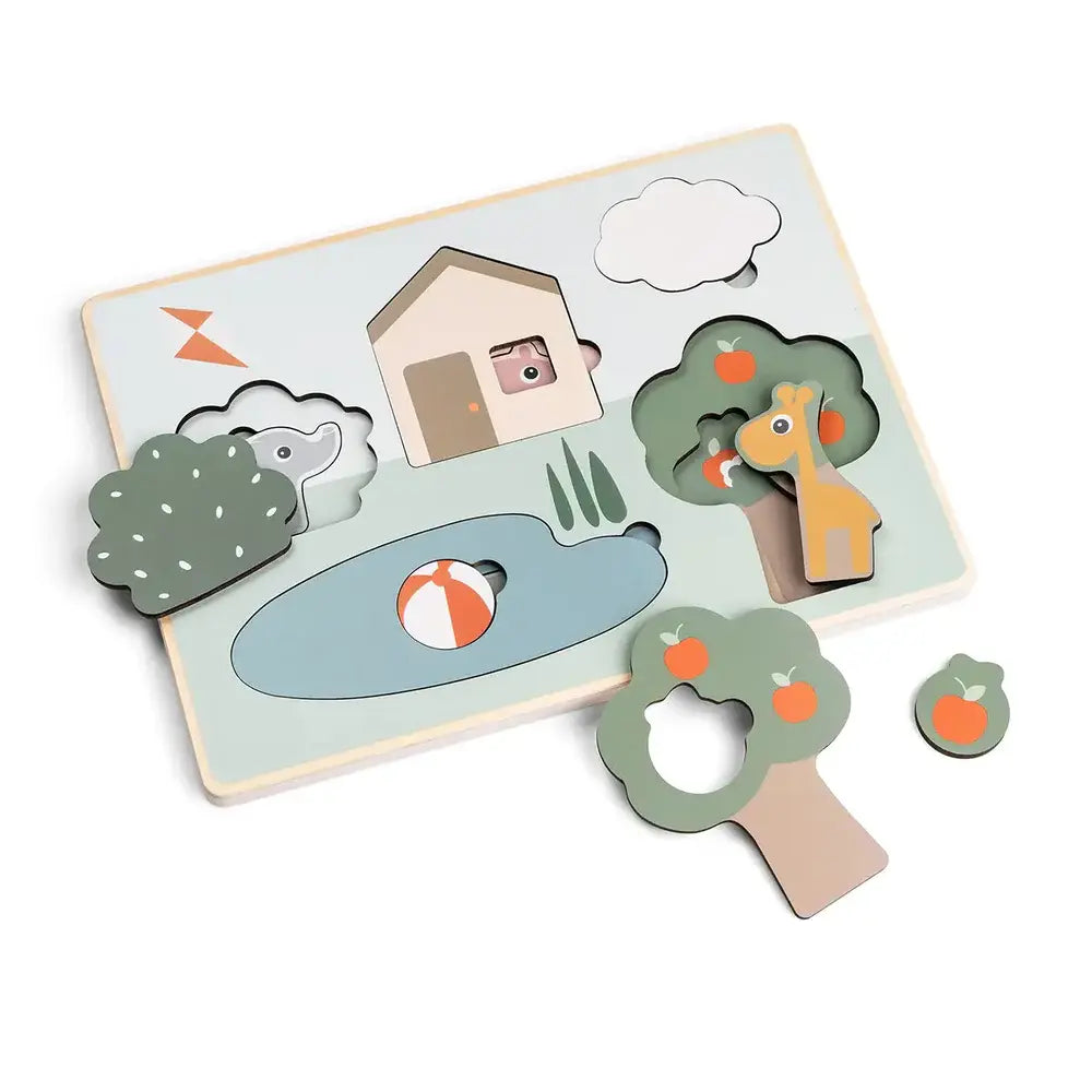 Layer puzzle Deer friends Colour mix
