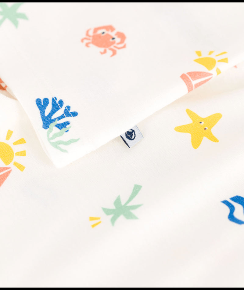 Korte katoenen pyjama met print - Beach