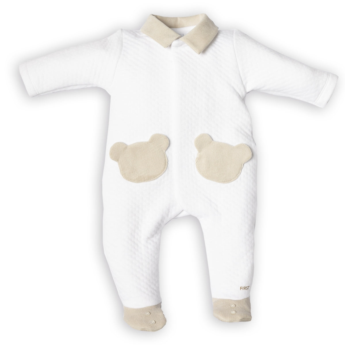 Rompersuit LONDON teddy pocket