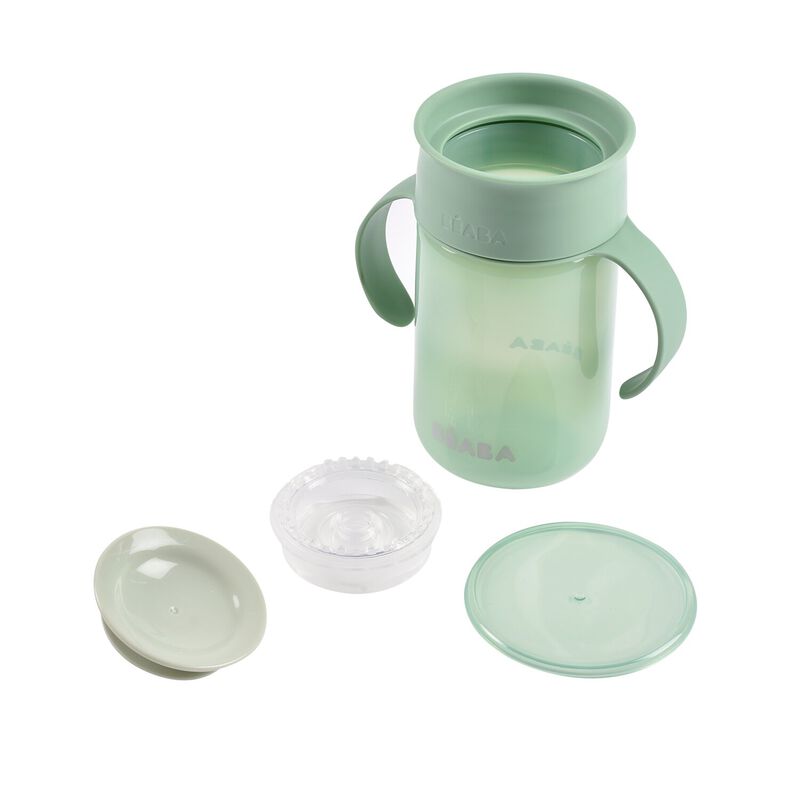 Leerbeker 360° sage groen