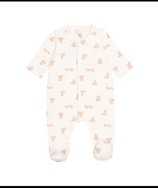 Babypyjama in tubic met konijnenprint