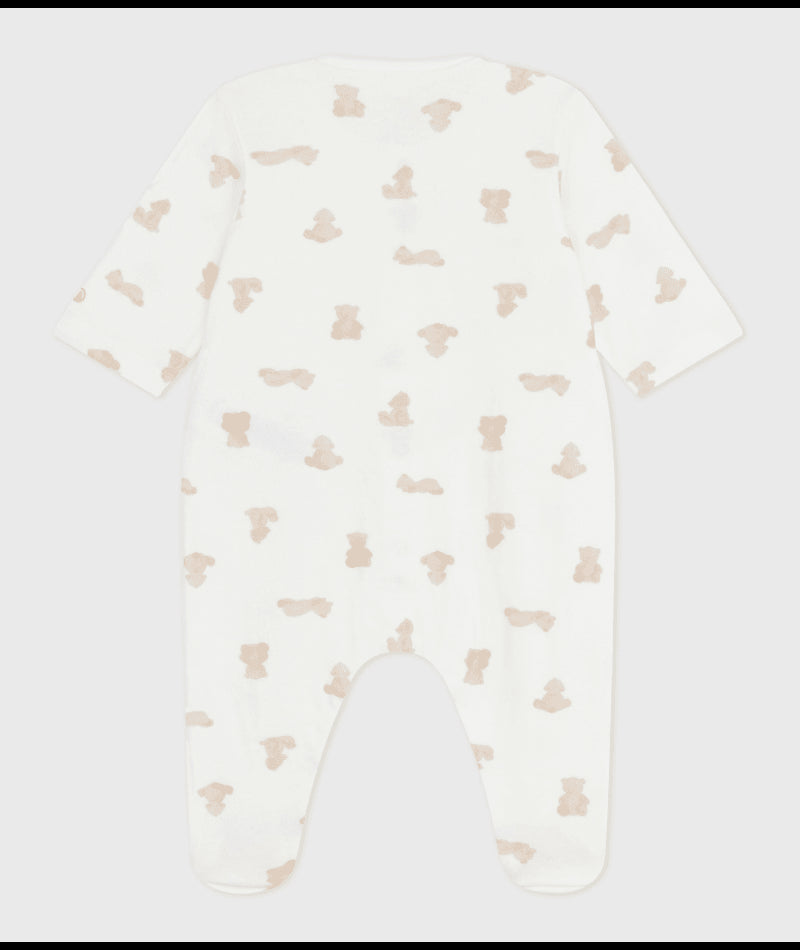 Babypyjama in tubic met konijnenprint